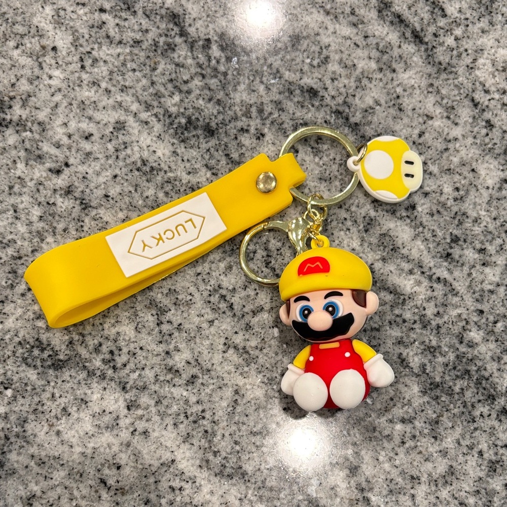 Nintendo Super Mario Yellow and Red Keychain